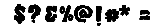 Spooky Nightmare Regular Font OTHER CHARS