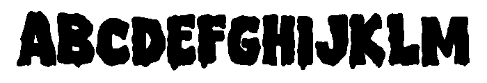 Spooky Nightmare Regular Font UPPERCASE