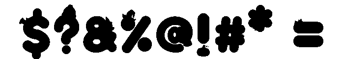 Spooky Puff Font OTHER CHARS