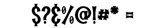Spooky Raven Font OTHER CHARS