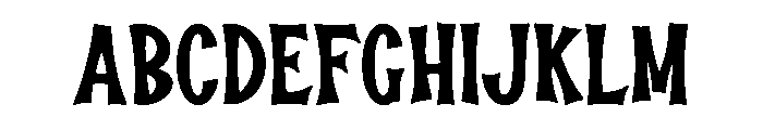 Spooky Raven Font UPPERCASE