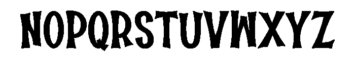 Spooky Raven Font LOWERCASE