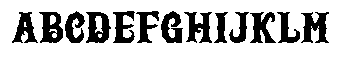 Spooky Season Font 2 Font UPPERCASE