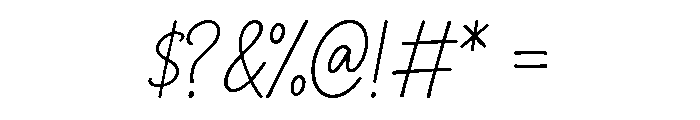 Spooky Signature Font OTHER CHARS