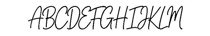 Spooky Signature Font UPPERCASE