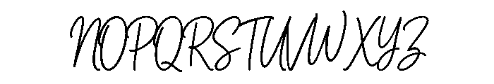 Spooky Signature Font UPPERCASE
