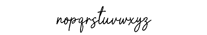 Spooky Signature Font LOWERCASE