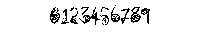 Spooky Spiderwebs By Sq Regular Font OTHER CHARS