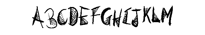 Spooky Spiderwebs By Sq Regular FONT
