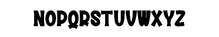 Spooky Street Font LOWERCASE