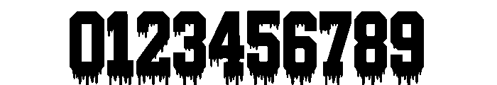 Spooky Varsity Font OTHER CHARS