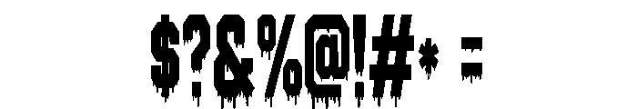 Spooky Varsity Font OTHER CHARS