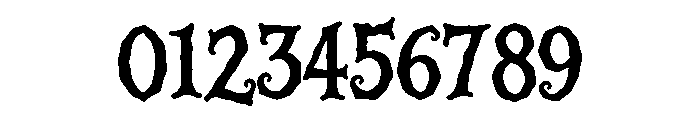 Spooky Wicked Regular Font OTHER CHARS