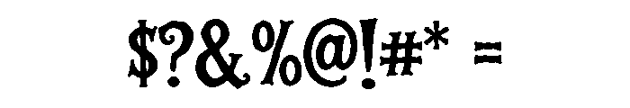Spooky Wicked Regular Font OTHER CHARS