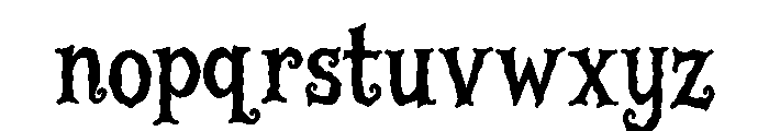 Spooky Wicked Regular Font LOWERCASE