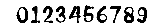 Spooky Writing Regular Font OTHER CHARS