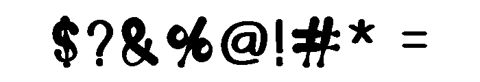 Spooky Writing Regular Font OTHER CHARS