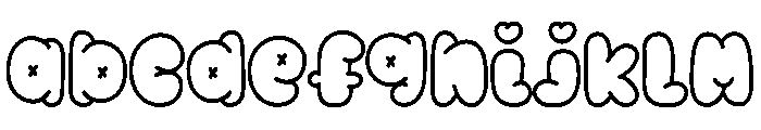 SpookyBubbleOutline FONT