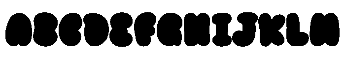 SpookyBubbleSolid Font UPPERCASE
