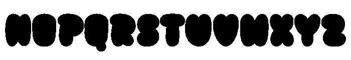 SpookyBubbleSolid Font UPPERCASE