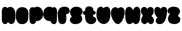 SpookyBubbleSolid Font LOWERCASE