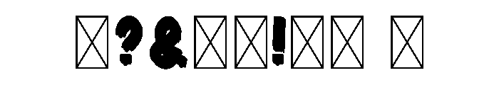 SpookyMarquee-1 Font OTHER CHARS