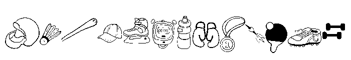 Sport Doole Font LOWERCASE