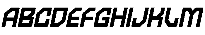 Sport Future Italic Font UPPERCASE