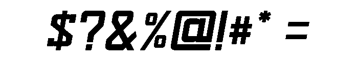 Sport Machine Bold Italic Font OTHER CHARS
