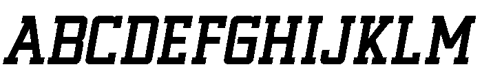 Sport Machine Bold Italic Font UPPERCASE