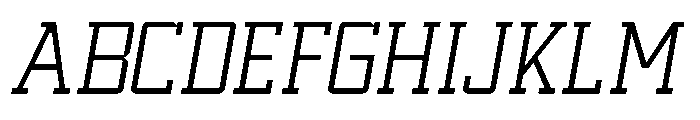 Sport Machine Extra-light Italic Font UPPERCASE