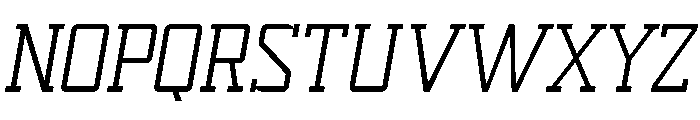 Sport Machine Extra-light Italic Font UPPERCASE
