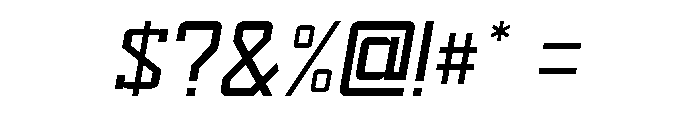 Sport Machine Italic Font OTHER CHARS