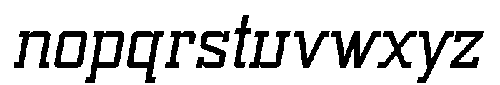 Sport Machine Italic Font LOWERCASE