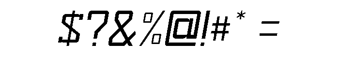 Sport Machine Light Italic Font OTHER CHARS