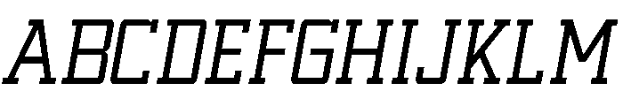 Sport Machine Light Italic Font UPPERCASE