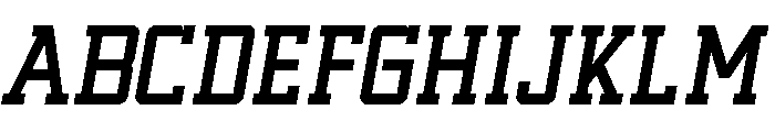 Sport Machine Medium Italic Font UPPERCASE