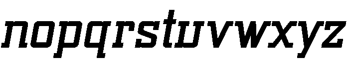 Sport Machine Medium Italic Font LOWERCASE