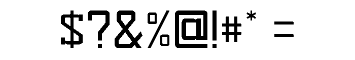 Sport Machine Regular Font OTHER CHARS