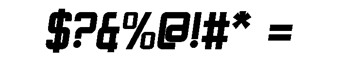Sportiva Bold Italic Font OTHER CHARS