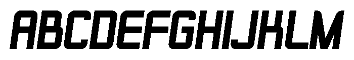 Sportiva Bold Italic Font UPPERCASE