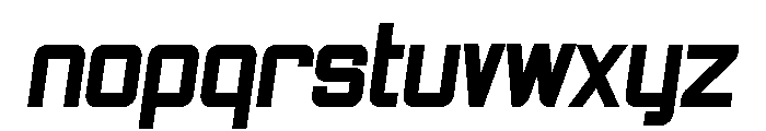 Sportiva Bold Italic Font LOWERCASE
