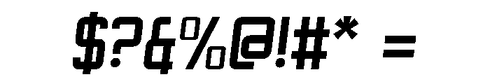 Sportiva Italic Font OTHER CHARS