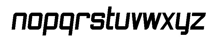 Sportiva Italic Font LOWERCASE