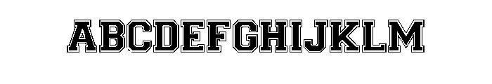 Sports Star font Font UPPERCASE