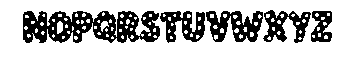 Spotty Dotty By Squeeb  Regular Font LOWERCASE