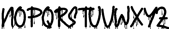 Spray Paint Font UPPERCASE