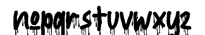 Spray Paint Font LOWERCASE