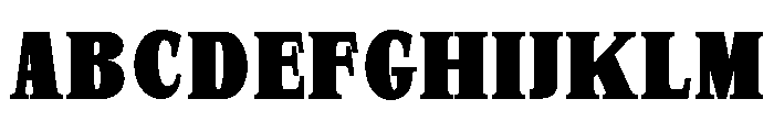 SprayBlock Condensed Black Font UPPERCASE