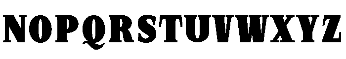 SprayBlock Condensed Black Font UPPERCASE